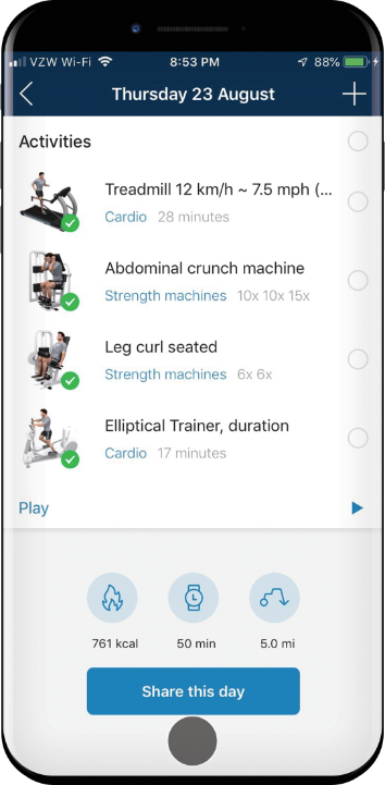 Workout Tracking, Cardio Tracking